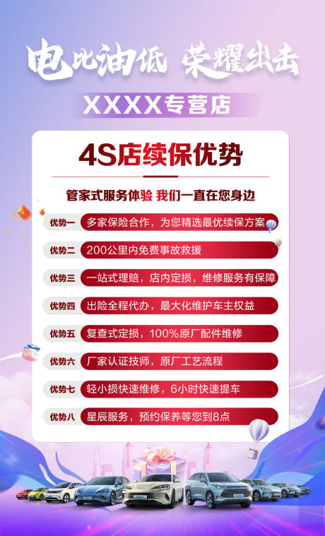 源文件下载【4S店续保优势海报】编号：25510022929276830