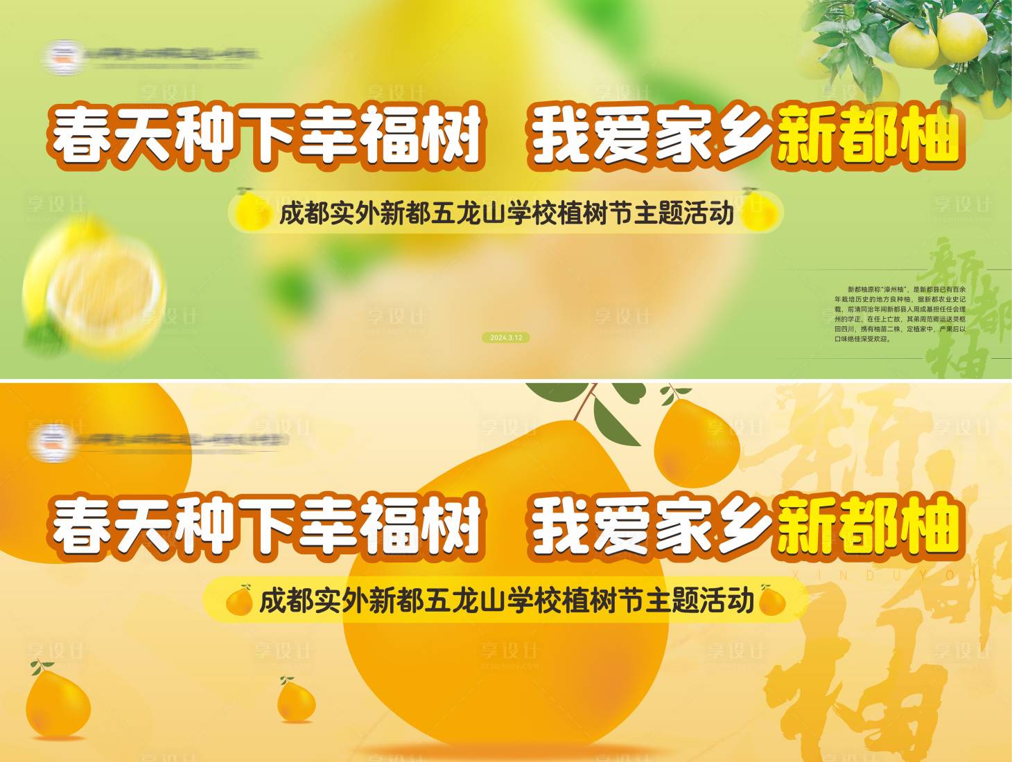 源文件下载【新都柚活动背景板】编号：65340022474718673