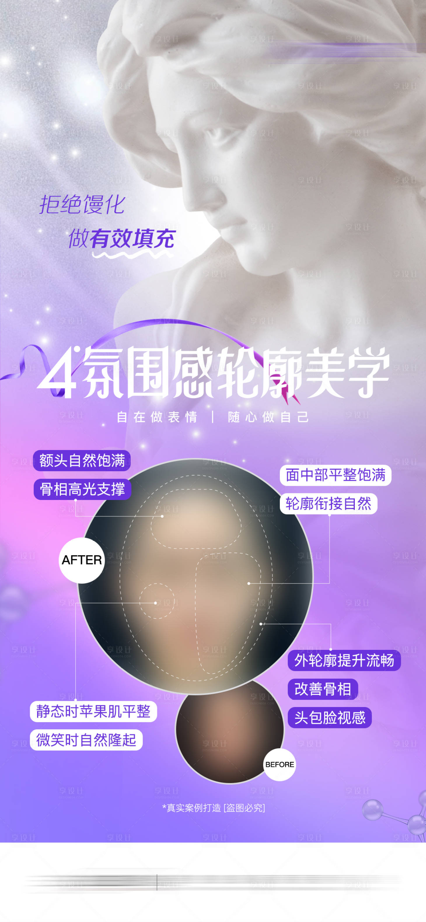 源文件下載【享設計】搜索編號：27570022418573421【醫(yī)美輪廓海報】