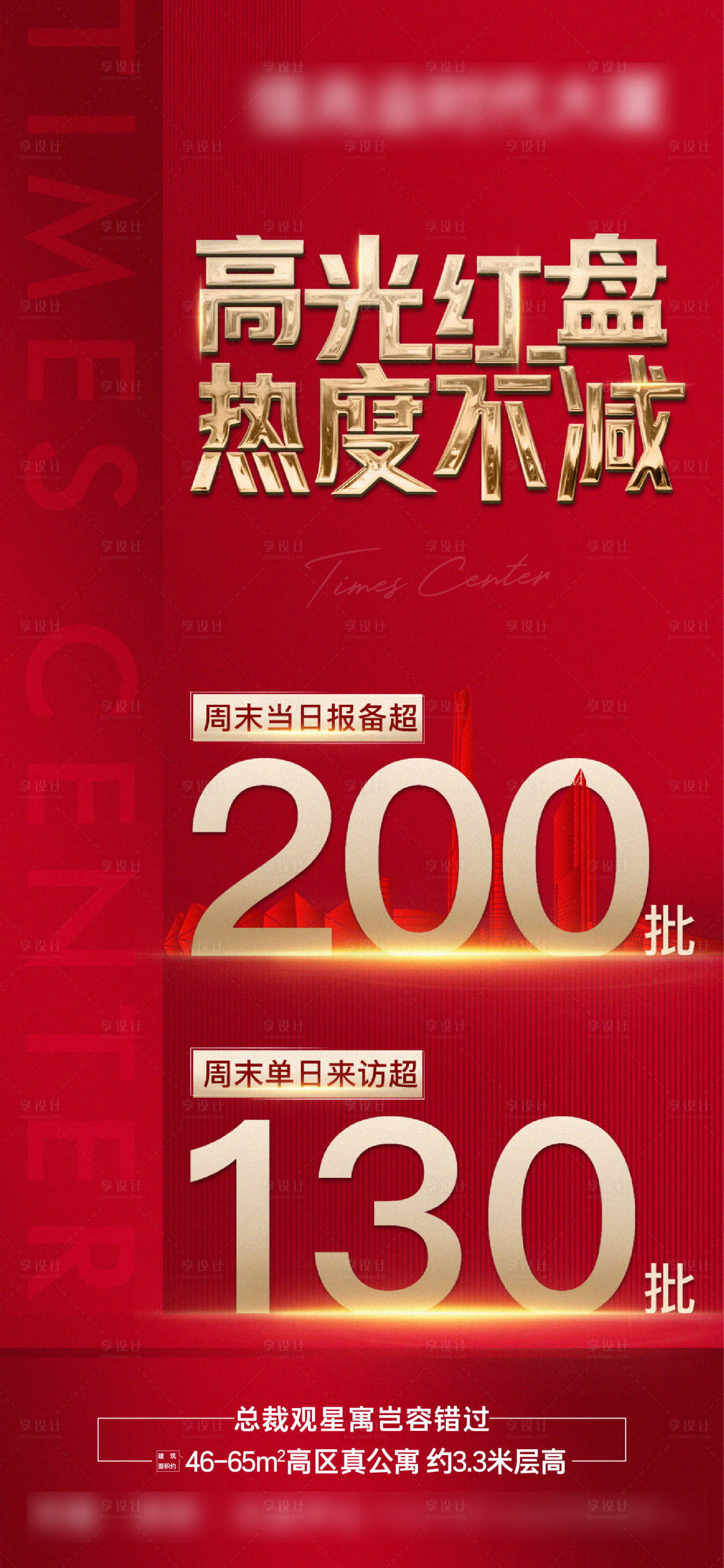 源文件下載【享設計】搜索編號：55020022900612421【地產公寓周末客戶來訪數據熱銷海報】
