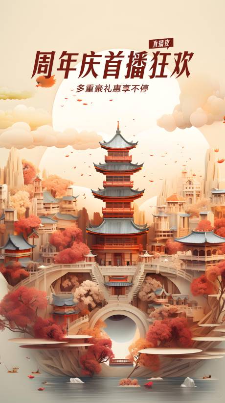 源文件下載【享設計】搜索編號：57410022797595498【直播海報】