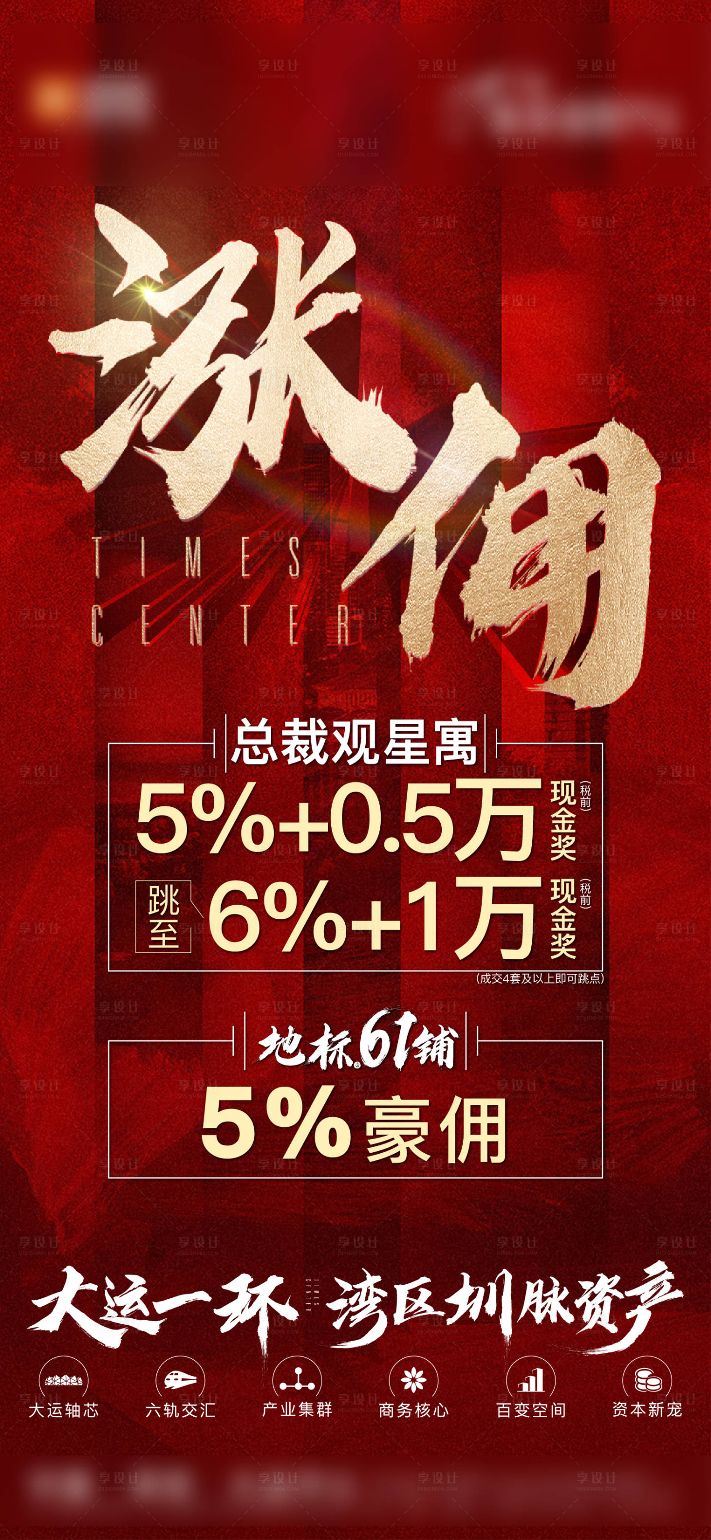 源文件下载【享设计】搜索编号：37860022810424822【地产渠道佣金海报】