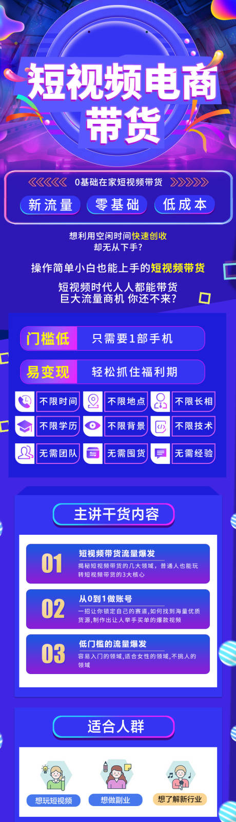 源文件下载【短视频带货长图】编号：22050022562965632