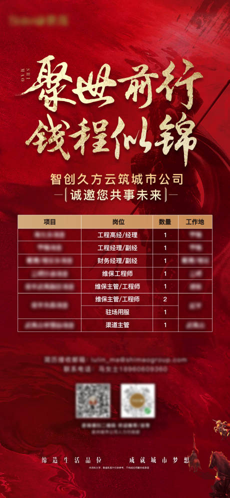 源文件下载【享设计】搜索编号：91400022428887063【地产红金招聘海报】