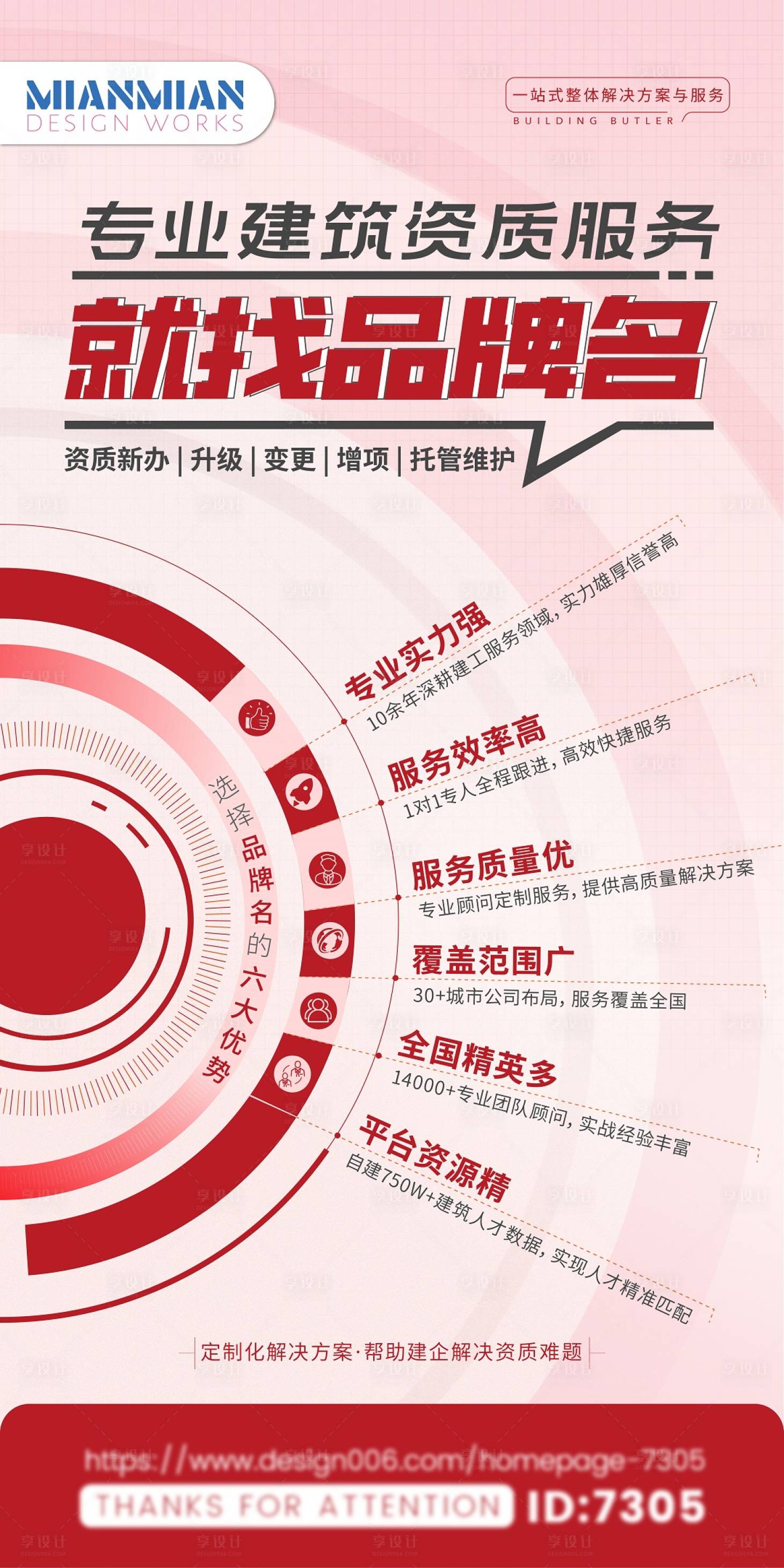 源文件下載【享設計】搜索編號：55330022313206369【建筑資質海報】