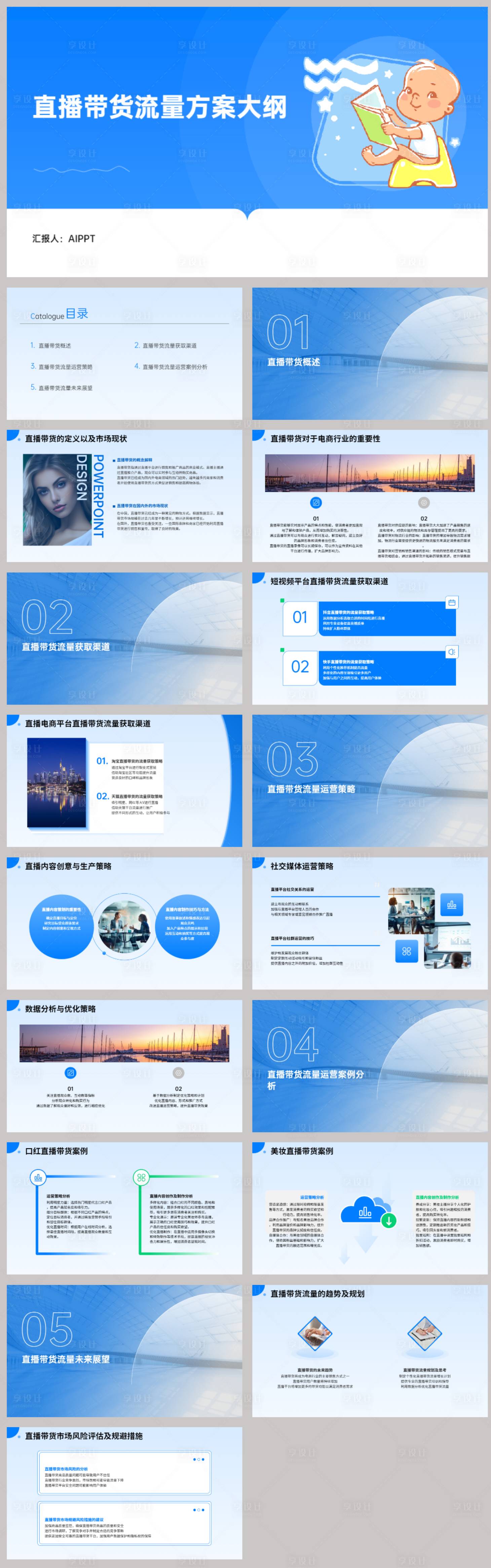 源文件下载【享设计】搜索编号：32540022500798532【直播带货流量方案PPT】