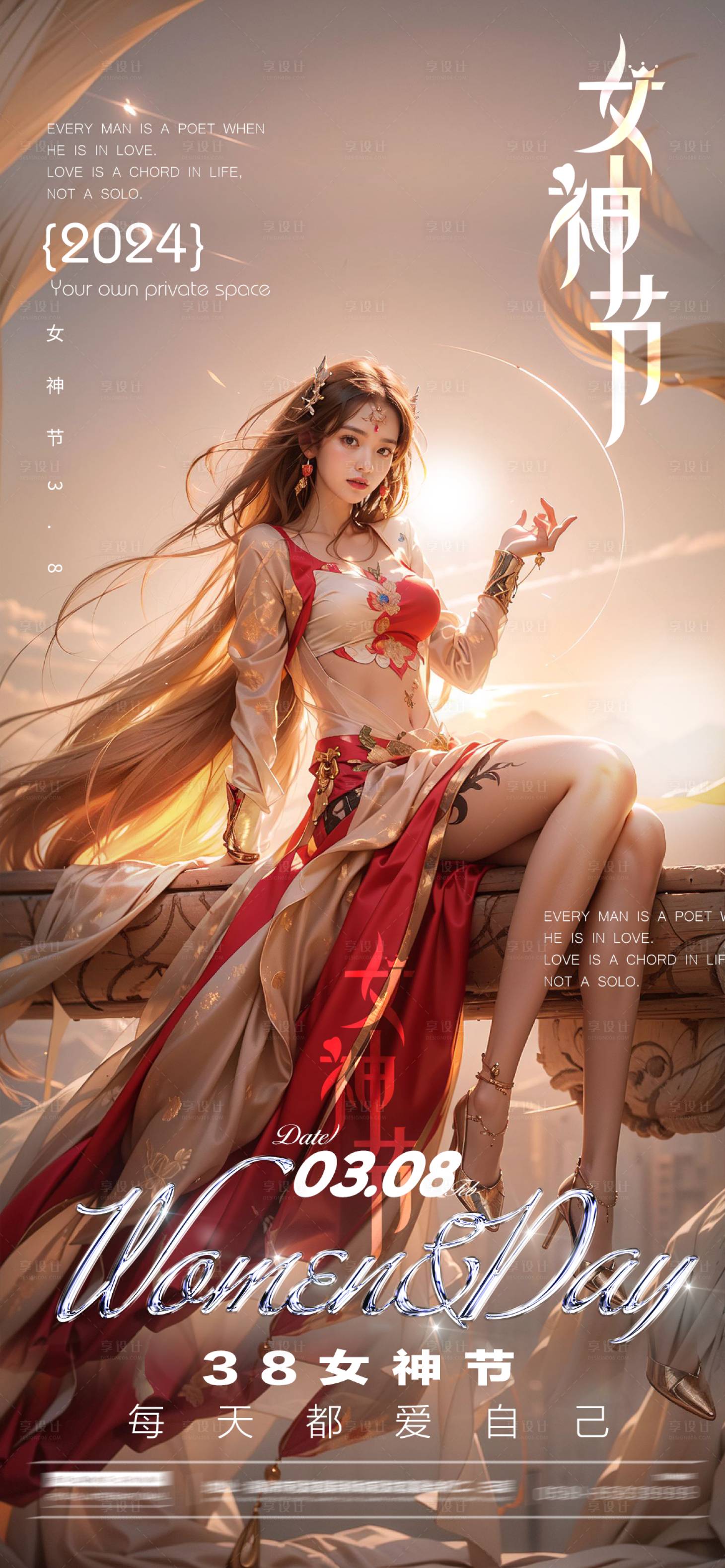 源文件下載【享設計】搜索編號：76310022322607966【酒吧女神節海報】