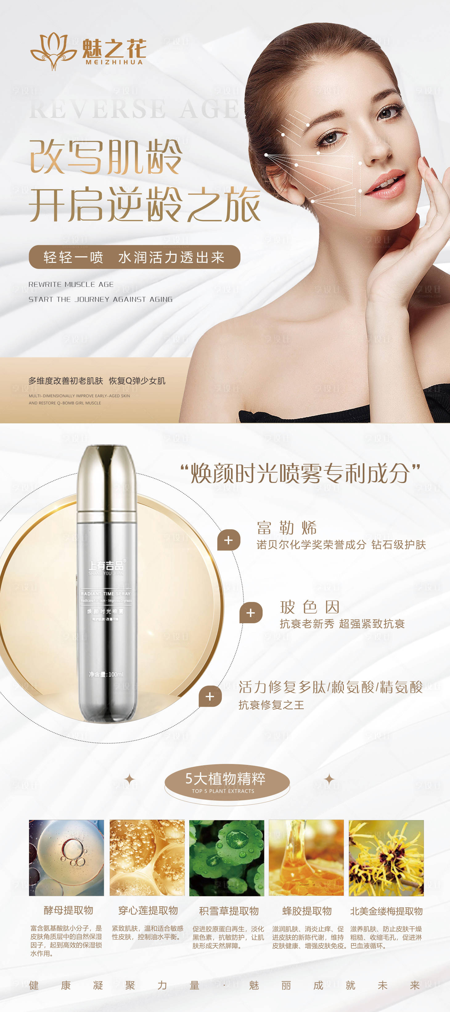 源文件下载【享设计】搜索编号：20710022597207796【医美产品展架】