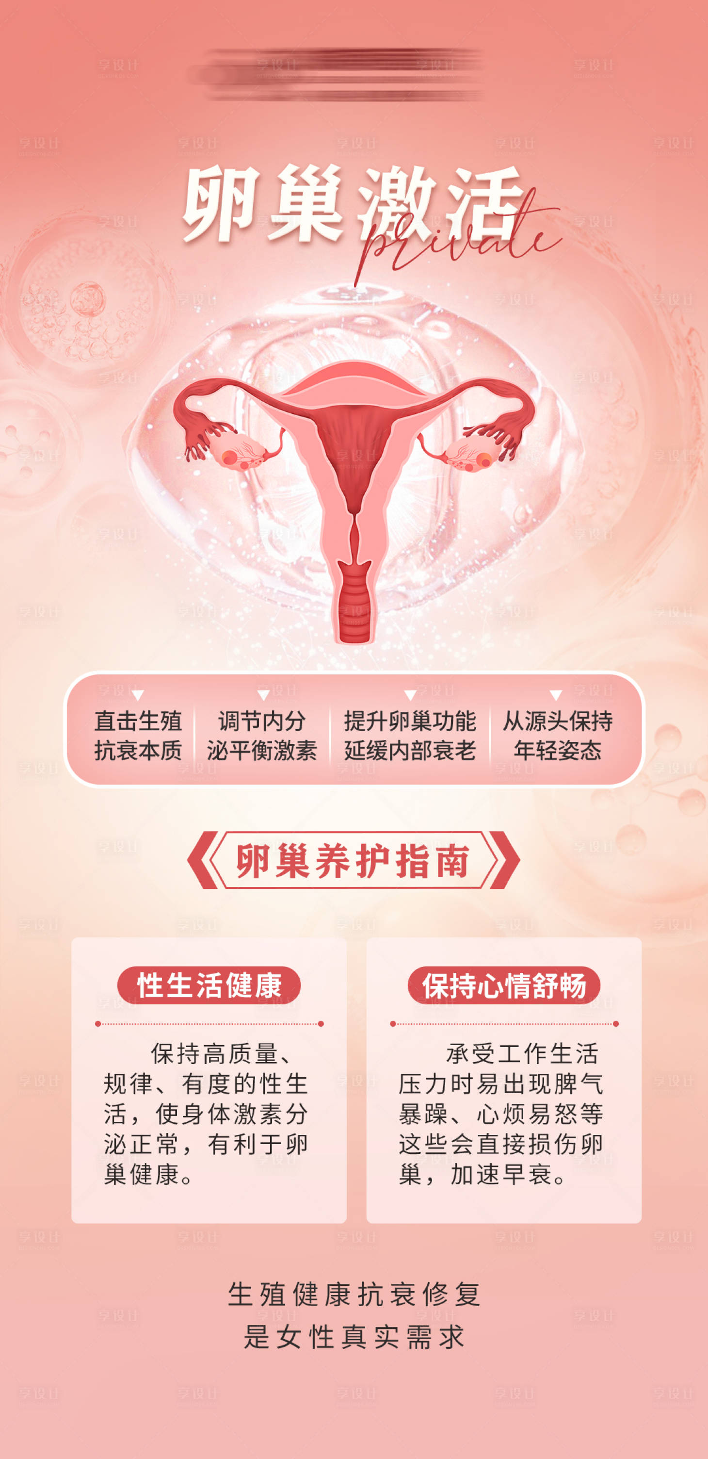 源文件下載【享設(shè)計(jì)】搜索編號：45250022585114345【卵巢激活海報】