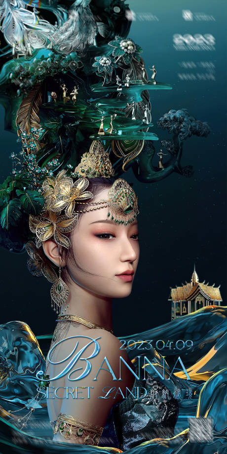 源文件下载【版纳秘境派对海报】编号：64470022829077210