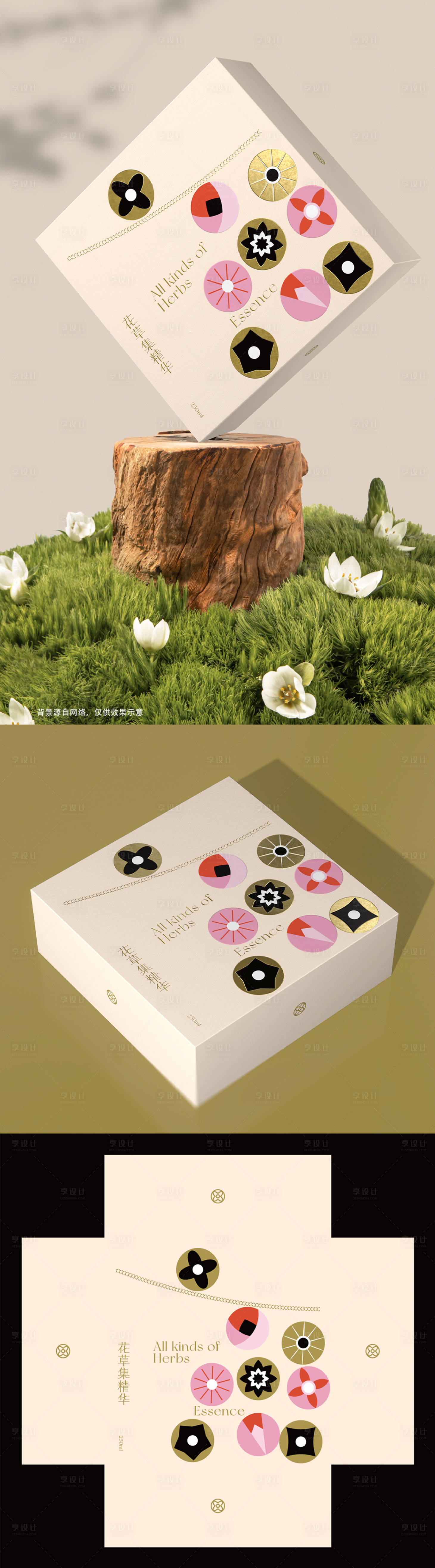 源文件下載【享設計】搜索編號：20970022833195835【花草精華創(chuàng)意包裝】