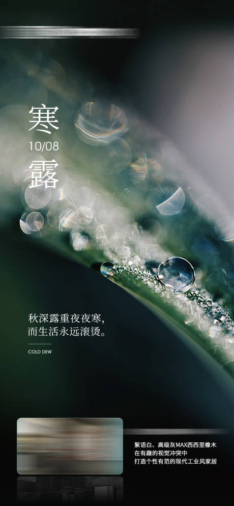 源文件下载【享设计】搜索编号：87520022528319978【寒露节气海报】