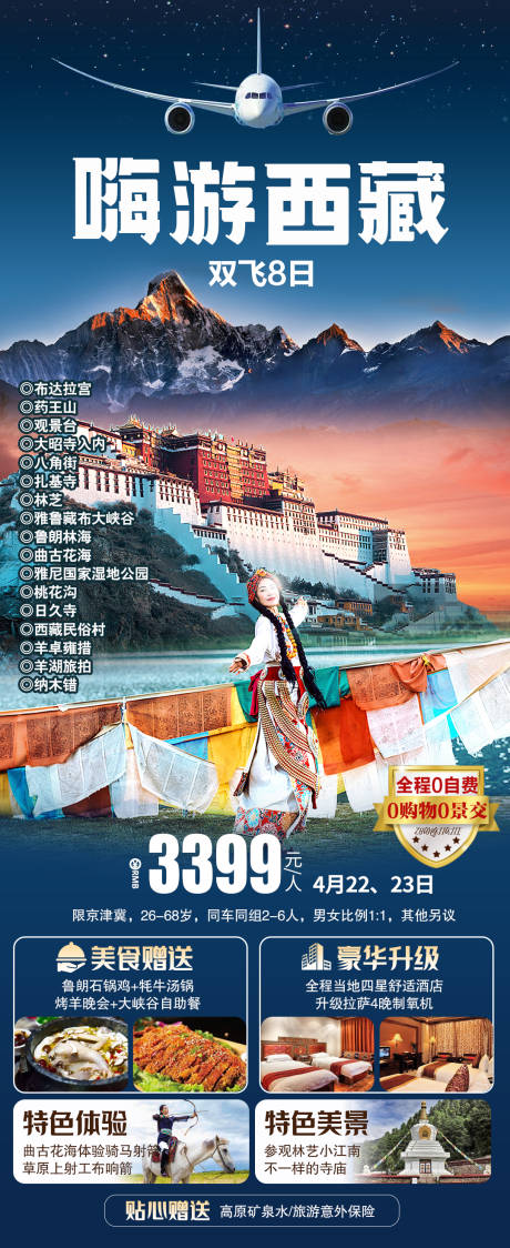 编号：55090022914027568【享设计】源文件下载-嗨游西藏海报