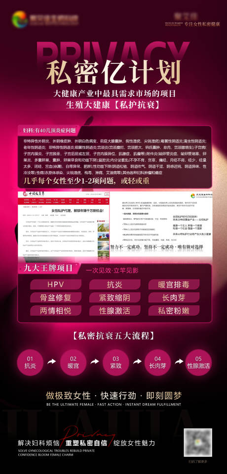 源文件下載【私密整形宣傳海報】編號：71130022653068883