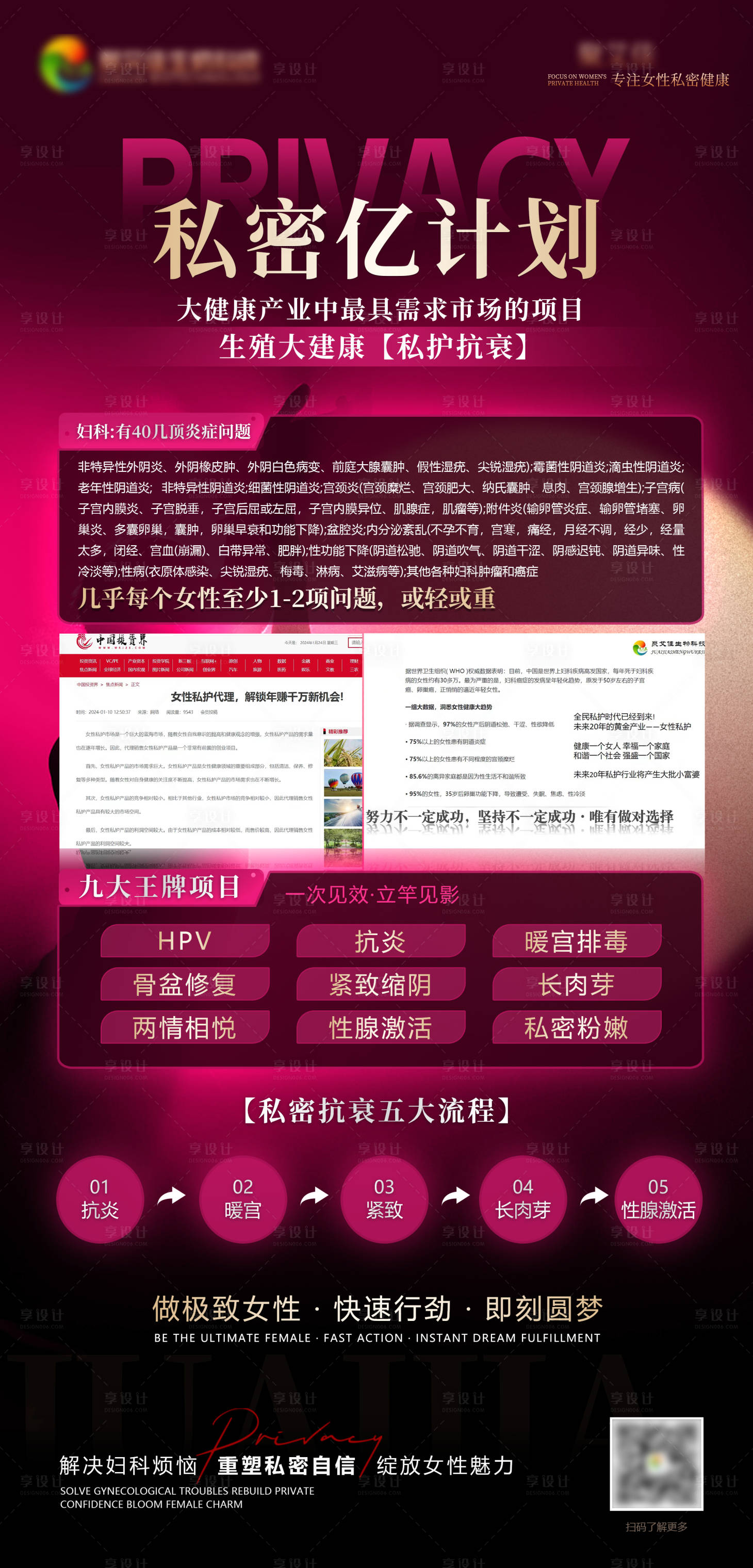源文件下載【享設計】搜索編號：71130022653068883【私密整形宣傳海報】