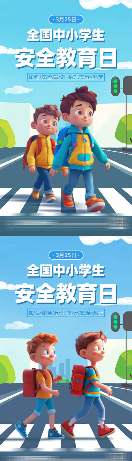 源文件下载【中小学生安全教育日宣传海报】编号：21110022739812108