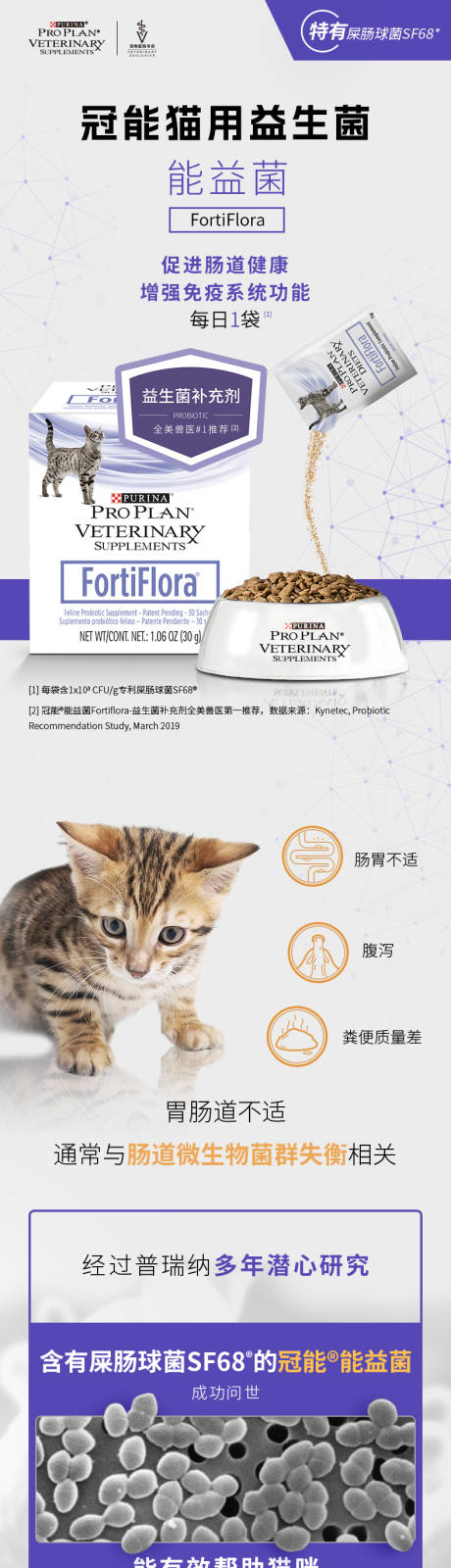源文件下载【享设计】搜索编号：76230022670483370【猫粮益生菌食物详情页】