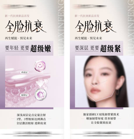 源文件下载【全脸抗衰海报】编号：80940022480704403
