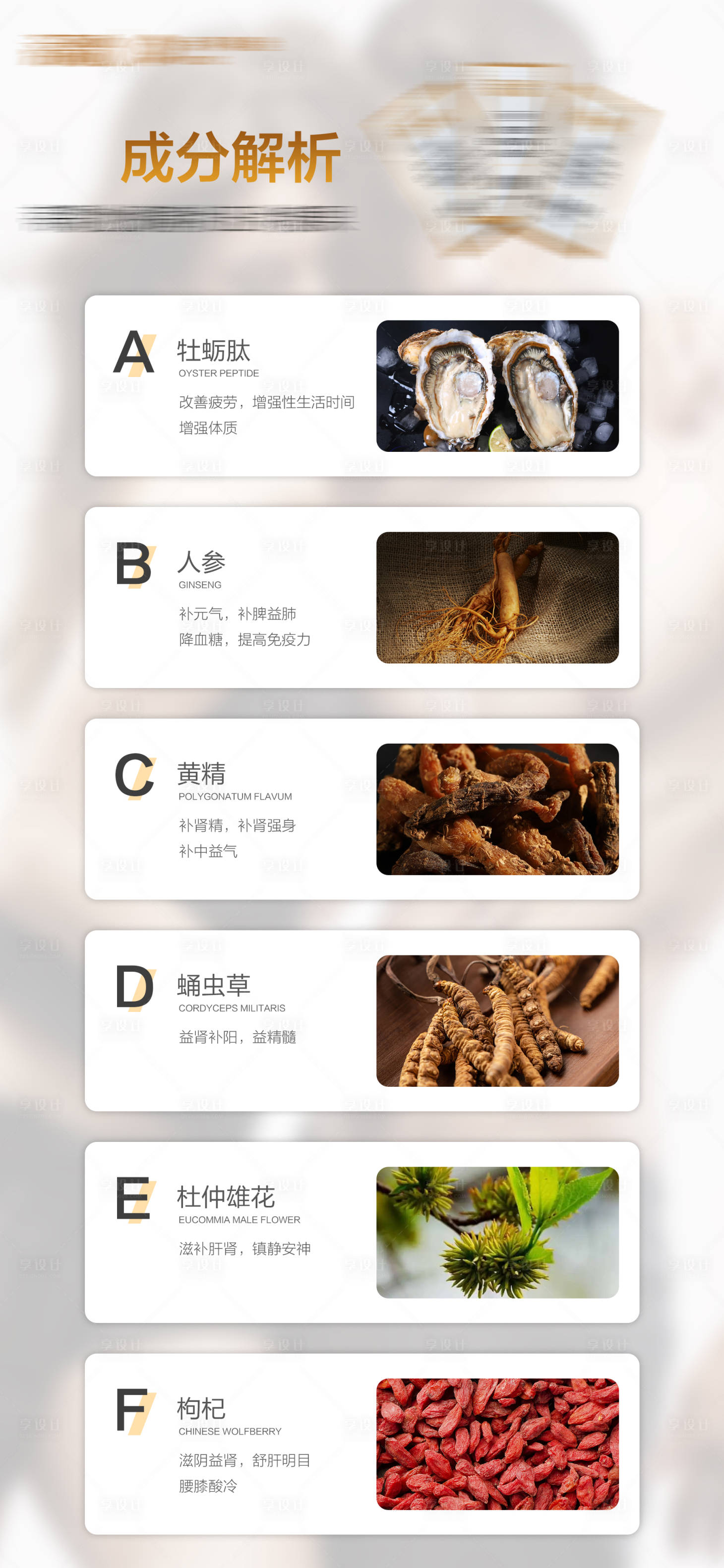 源文件下載【享設(shè)計】搜索編號：59970022409518185【微商產(chǎn)品男性保健保養(yǎng)功效成分系列海報】