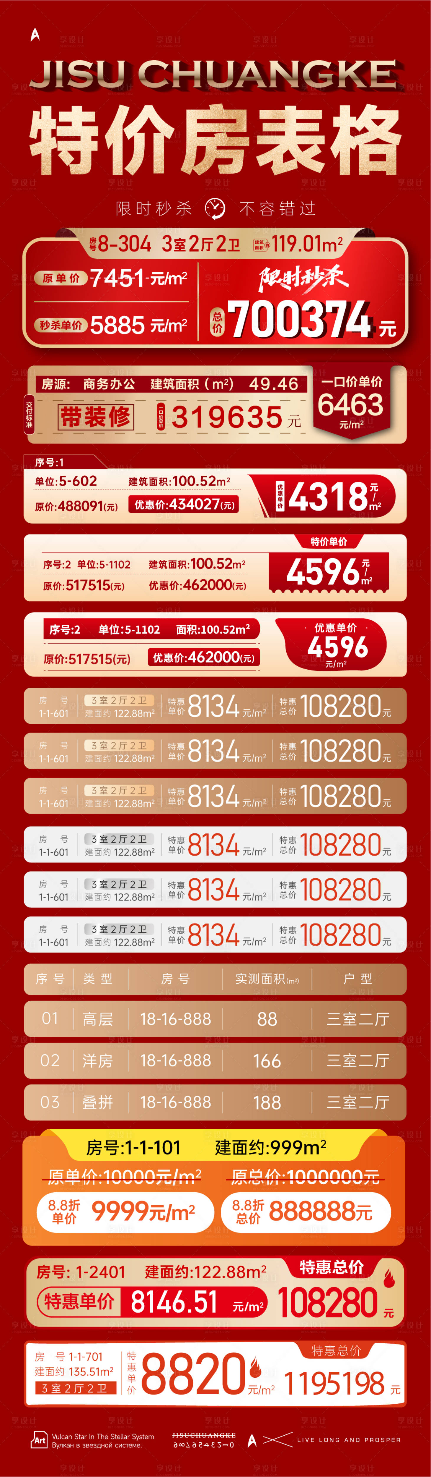 源文件下载【享设计】搜索编号：74200022548041926【特价房海报】