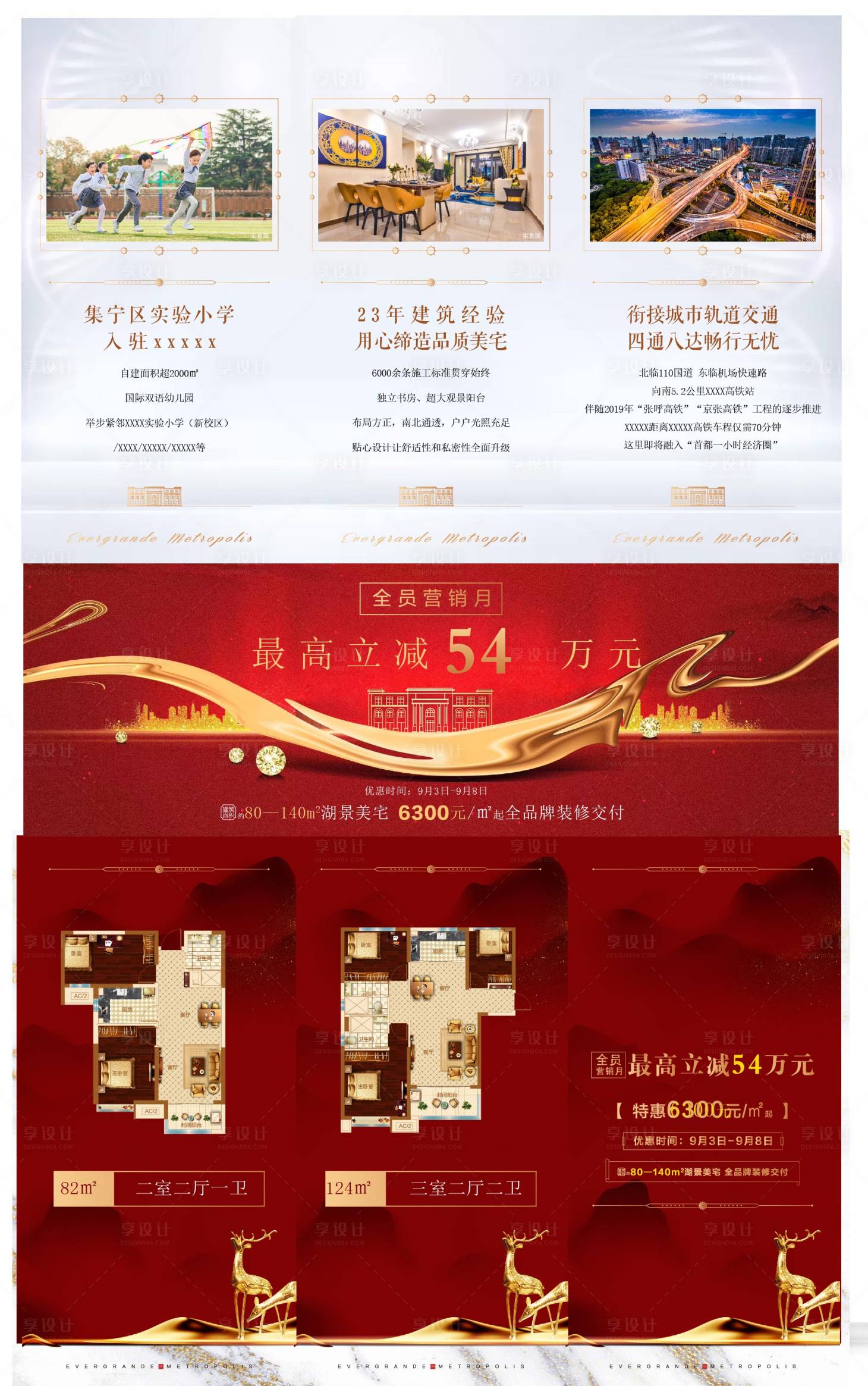 源文件下載【享設計】搜索編號：26060022748508414【地產三宮格政策海報】