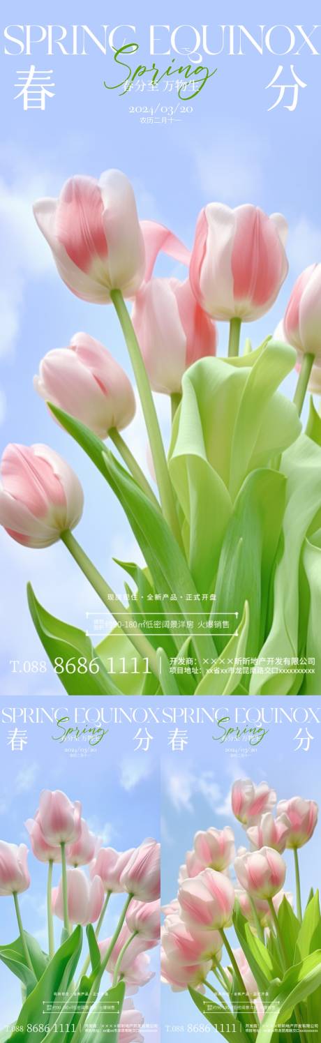 编号：16940022492057022【享设计】源文件下载-春分花卉系列海报