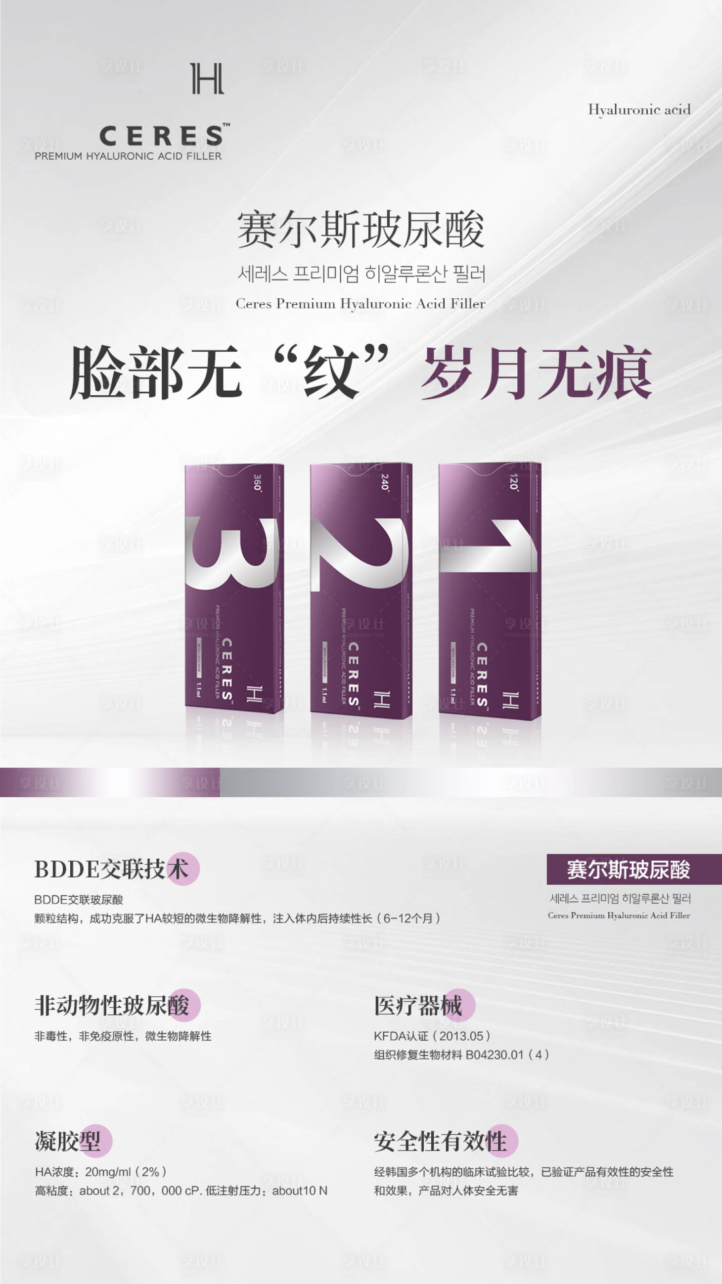 源文件下载【享设计】搜索编号：86900022504243500【医美海报】