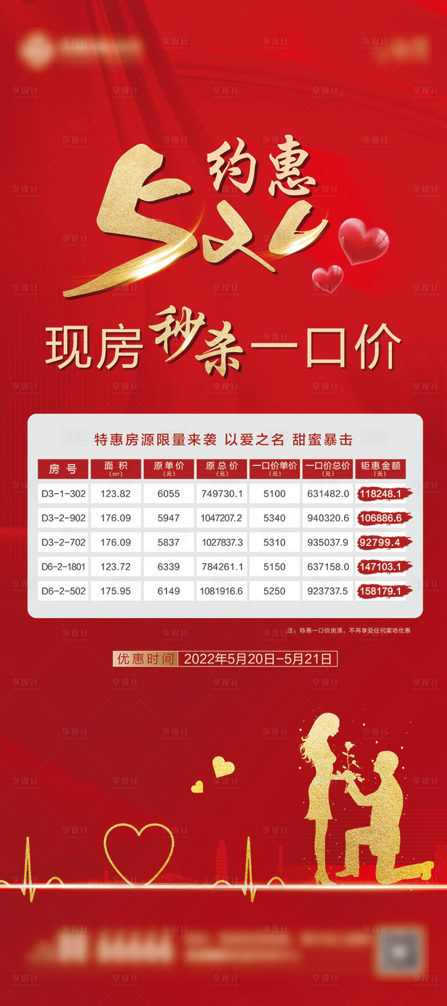 源文件下载【享设计】搜索编号：98090022884843839【520特价房地产海报】