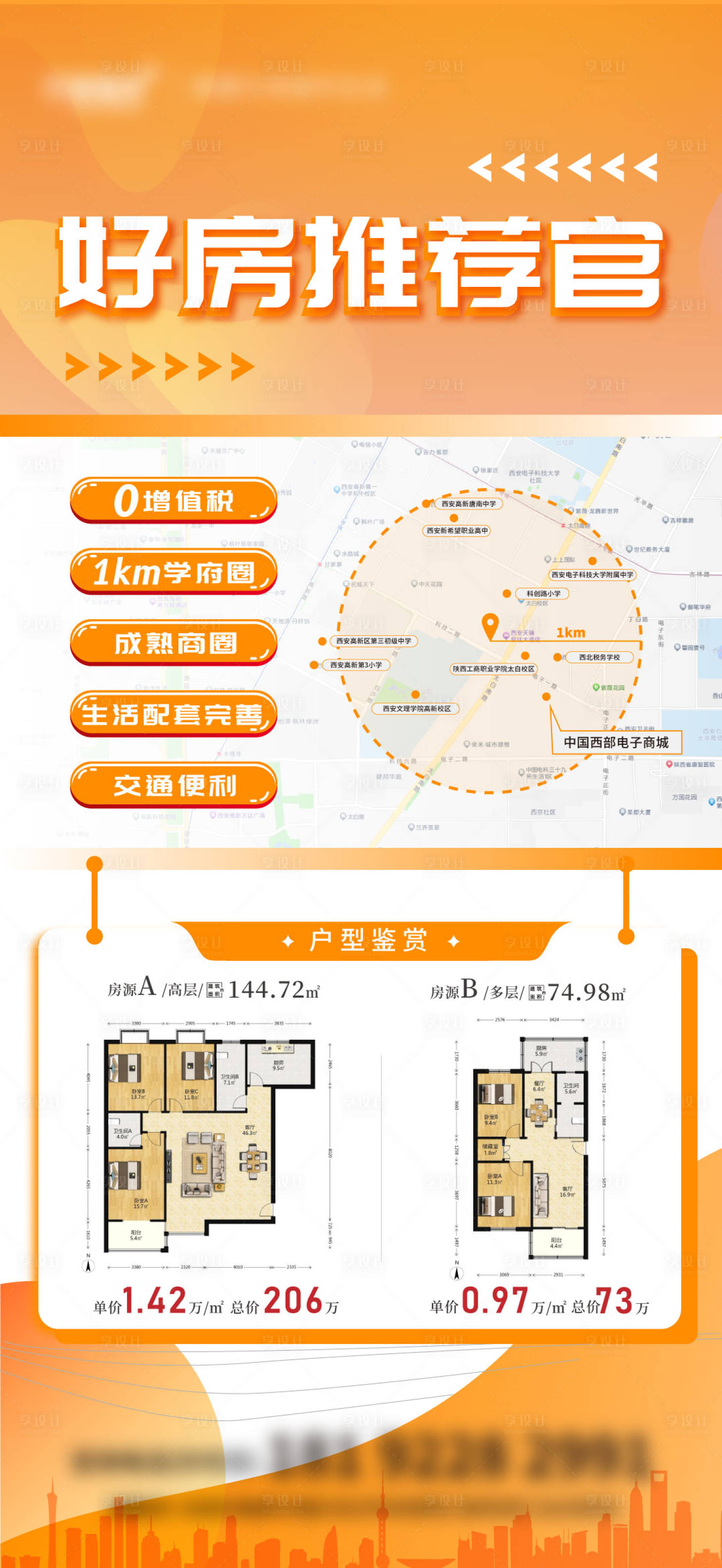 源文件下載【享設計】搜索編號：38750022767643936【房源推介海報】