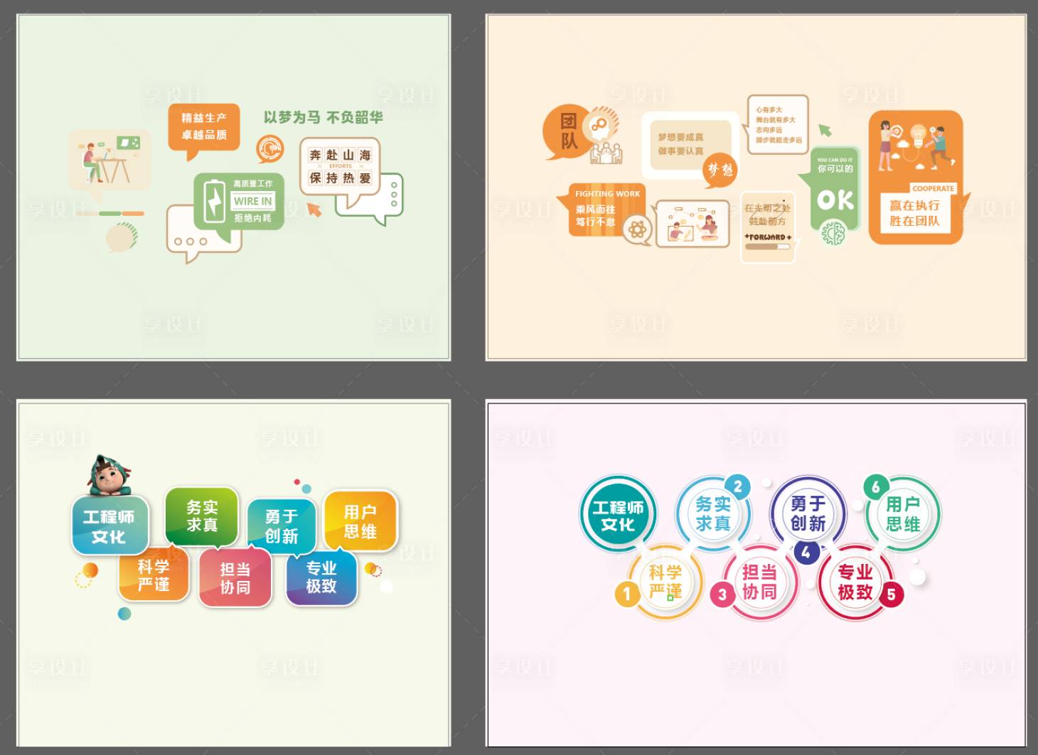 源文件下载【享设计】搜索编号：41490022452873618【企业励志文化墙】