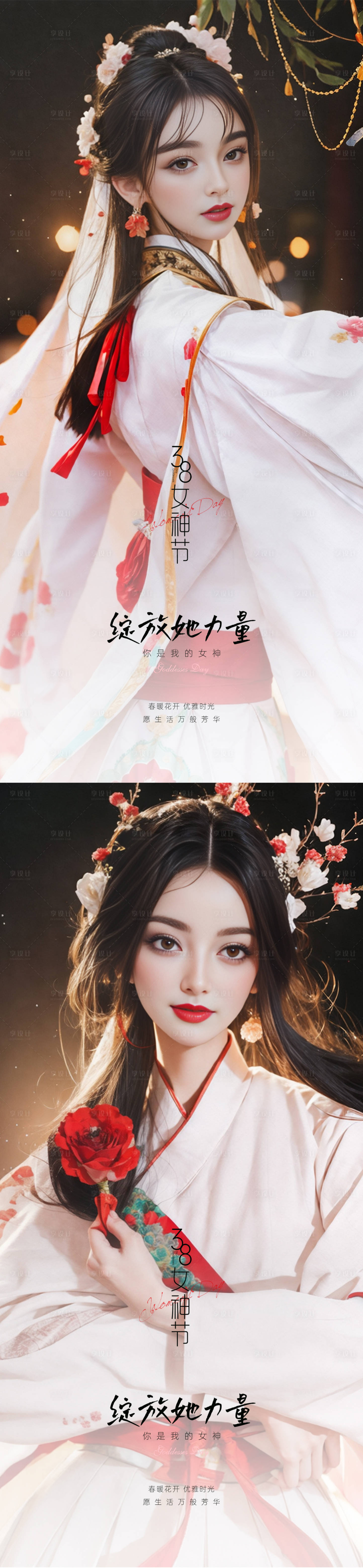 源文件下載【享設計】搜索編號：83600022331899205【女神節海報】