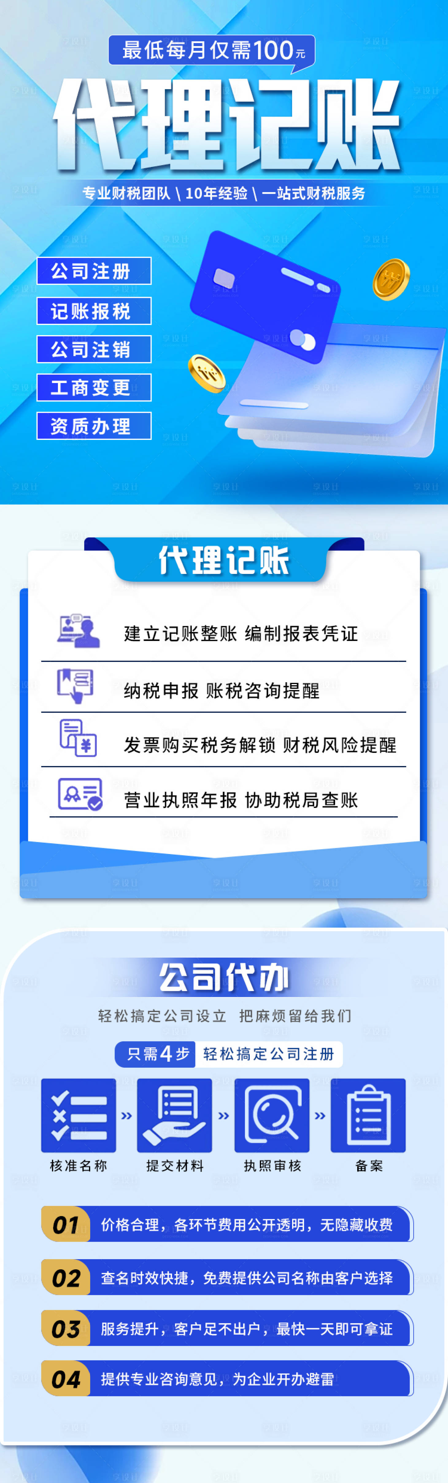 源文件下载【代理记账长图】编号：87320022529212185
