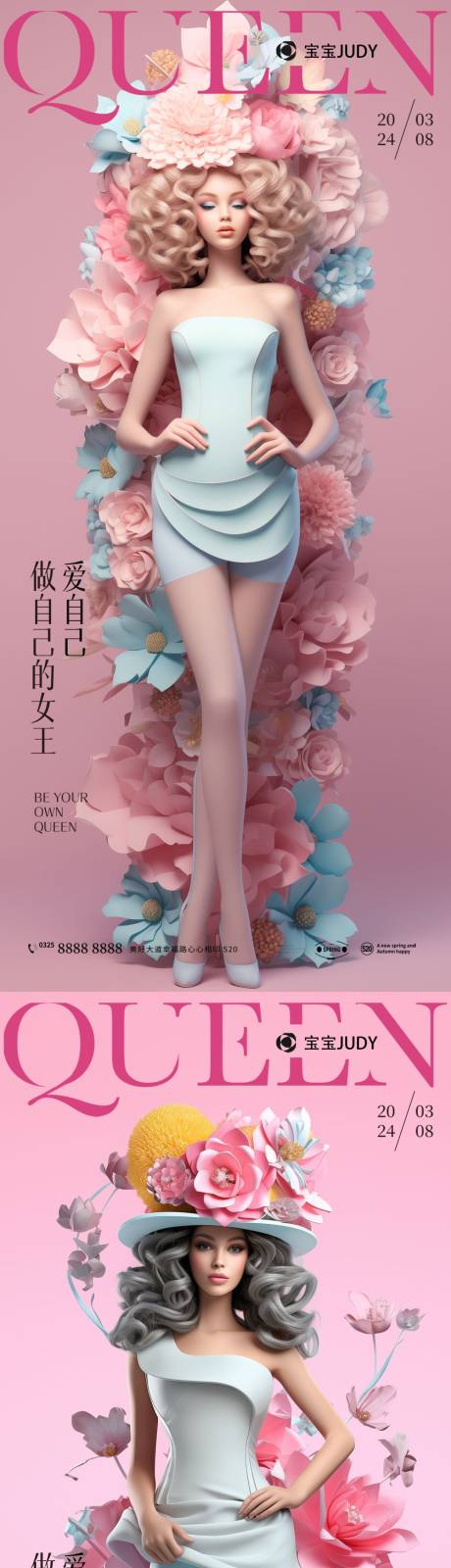 源文件下载【女神节创意海报】编号：54390022377732144