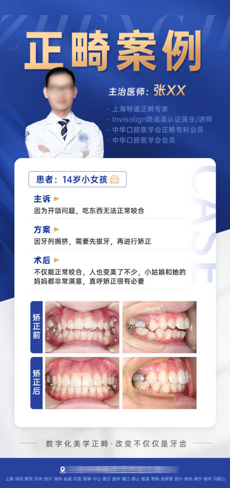 源文件下載【享設(shè)計】搜索編號：29100022910494638【矯正案例海報模板前后對比海報】