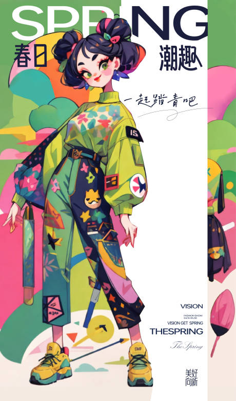 源文件下載【享設計】搜索編號：73650022636607364【春日潮趣海報 】