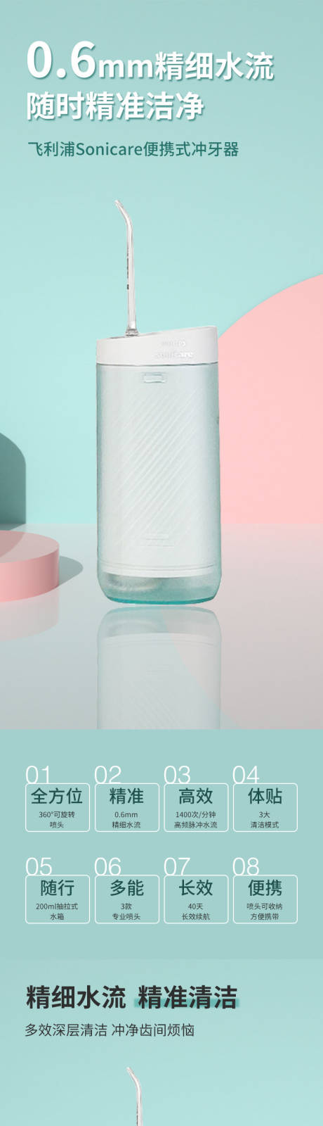 源文件下载【享设计】搜索编号：73610022504744876【冲牙器详情页】