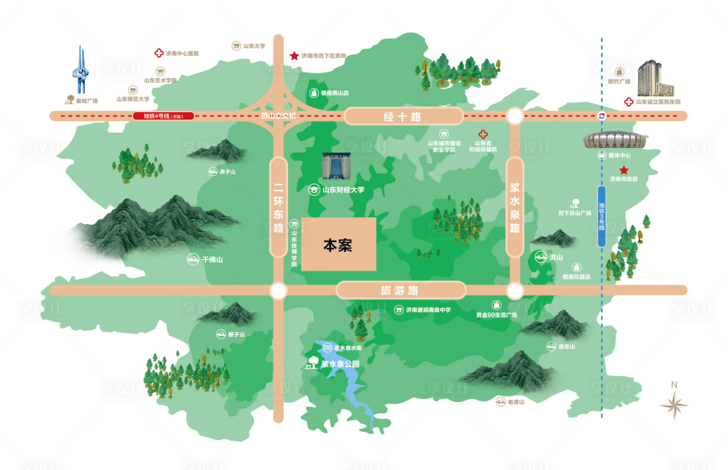 源文件下载【地产项目区位图】编号：34750022681466601