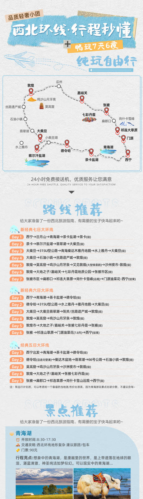 源文件下载【西北旅游路线攻略长图海报】编号：20130023547609825