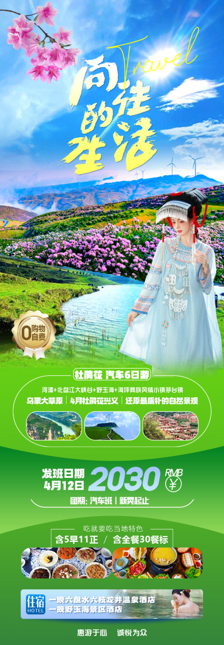 贵州百里杜鹃旅游海报-源文件【享设计】