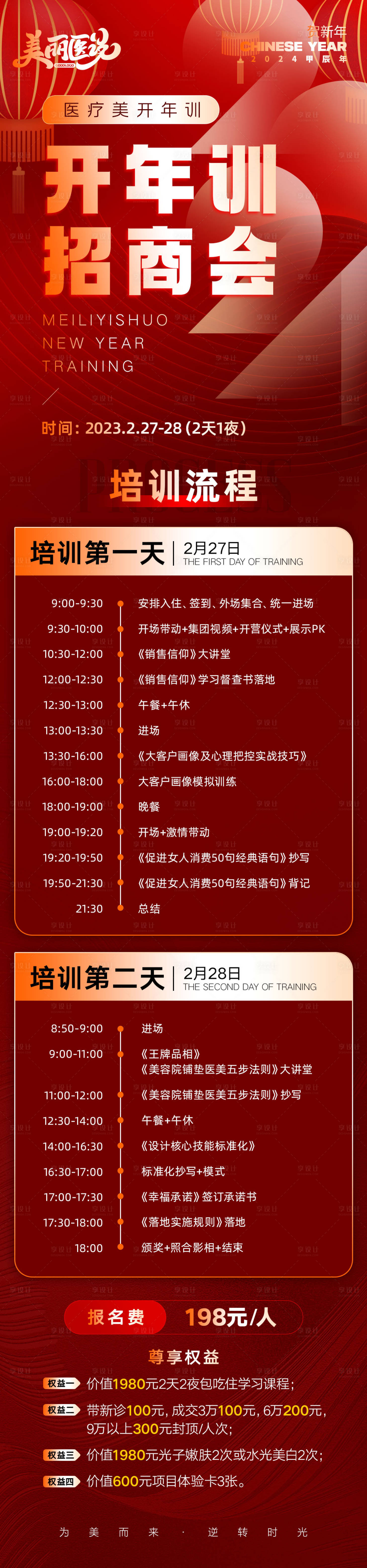 源文件下载【美业开年培训招商流程表海报】编号：62930023374895825
