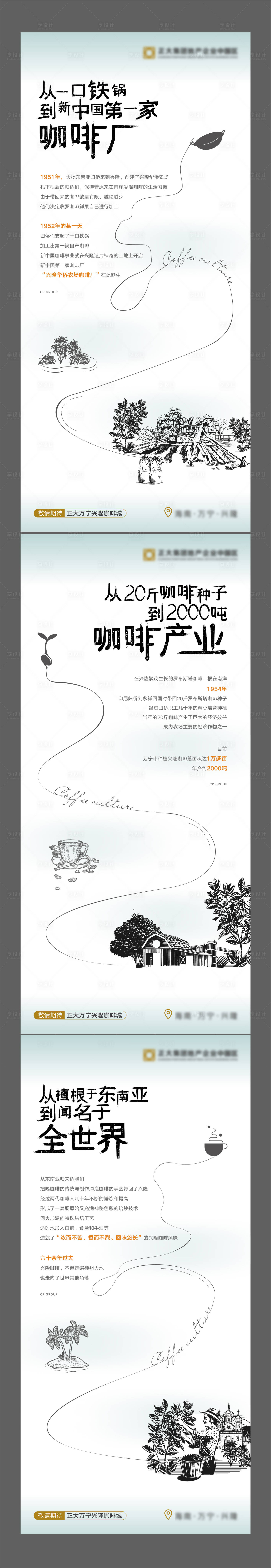 源文件下载【享设计】搜索编号：46390023628151923【房地产项目咖啡品牌宣传海报】