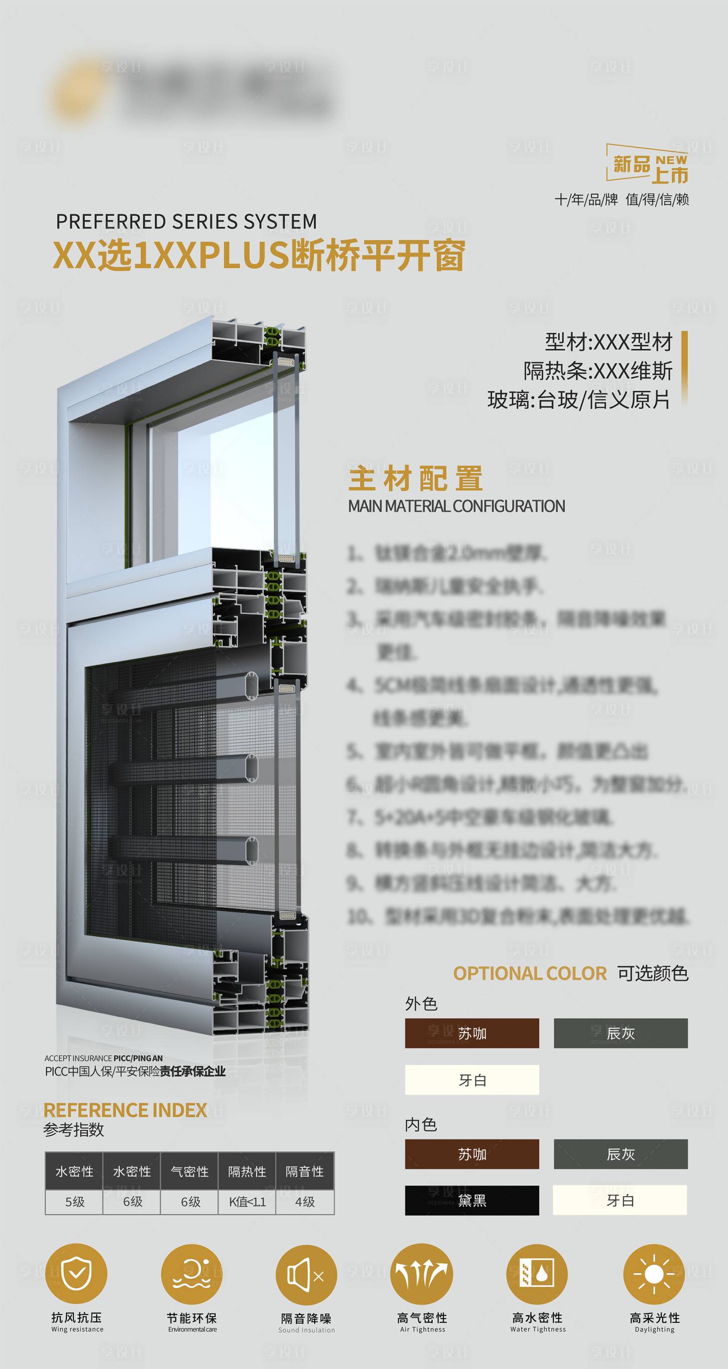 源文件下载【享设计】搜索编号：50520023239042940【产品宣传门窗】