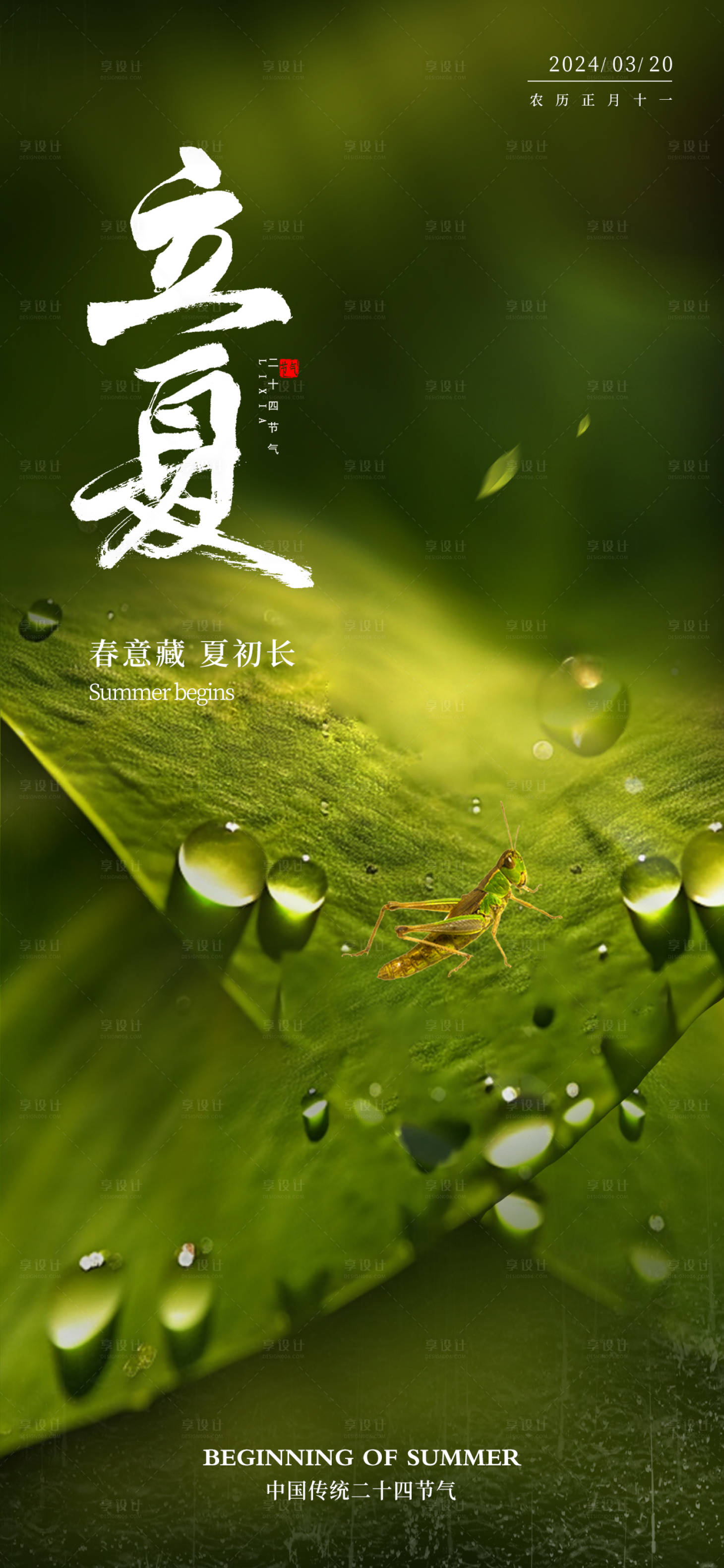 源文件下載【享設計】搜索編號：26430023487462021【立夏海報】