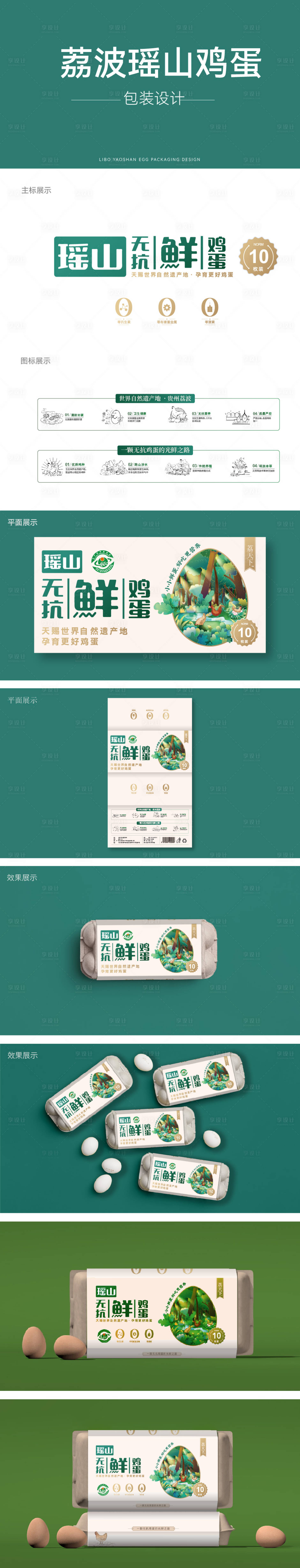 源文件下載【享設(shè)計(jì)】搜索編號(hào)：99080023306715591【荔波瑤山雞蛋包裝設(shè)計(jì)】