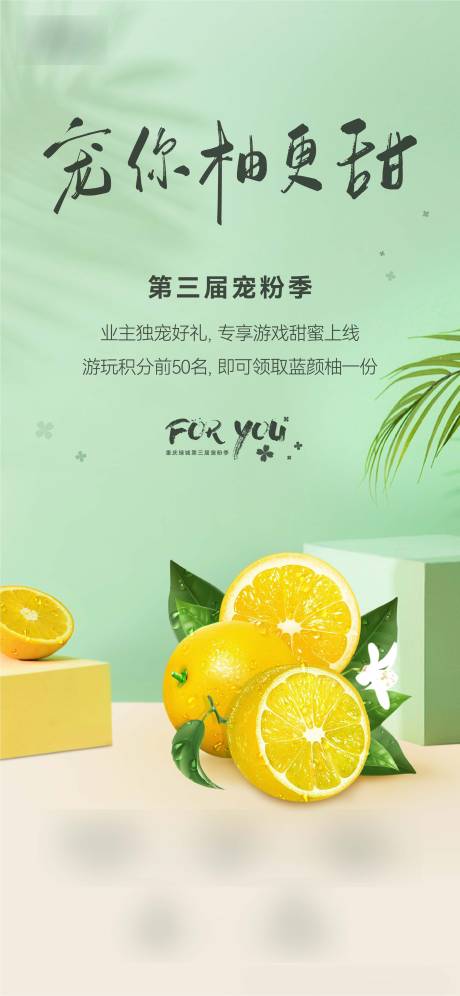 源文件下载【地产柚子活动简约海报】编号：26850023199195007
