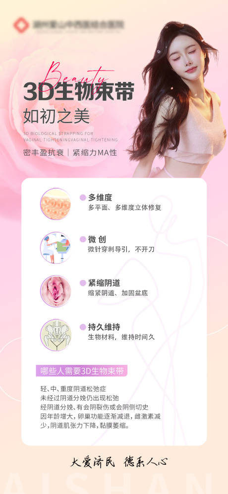 医疗3D生物束带科普海报