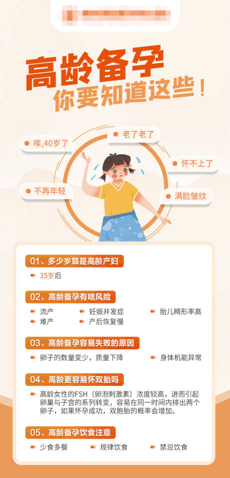 源文件下載【享設計】搜索編號：12430022971326947【備孕科普海報】