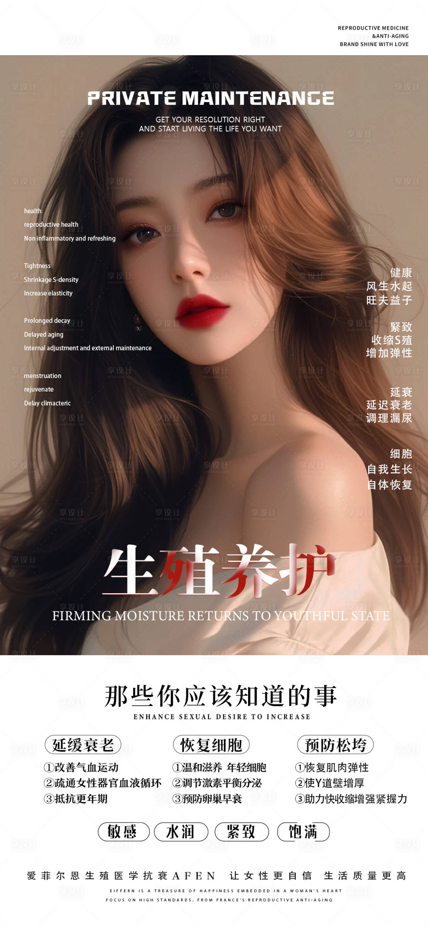 源文件下载【享设计】搜索编号：29080023296846013【医美私密抗衰海报】