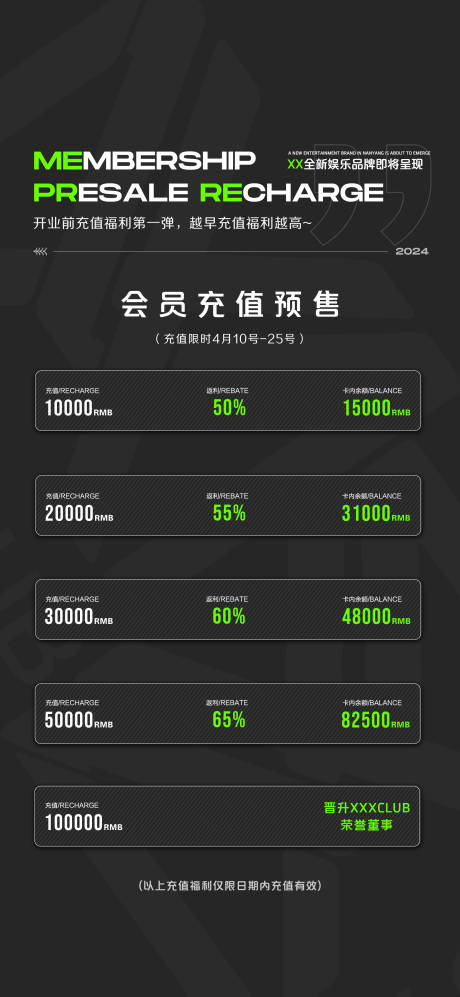 源文件下载【酒吧夜店会员充值海报】编号：66540023501169863