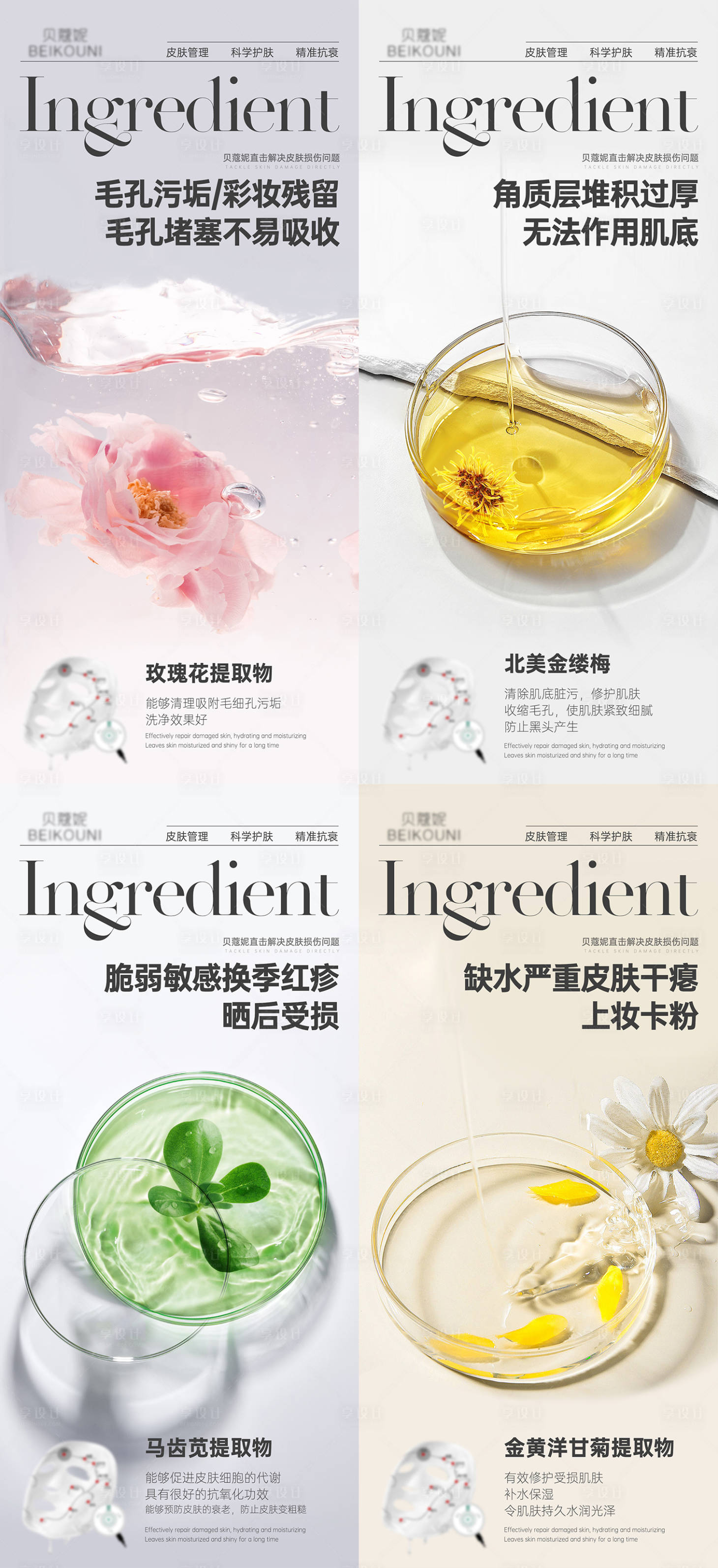 源文件下载【享设计】搜索编号：50320023313795152【成分提取物简约海报】